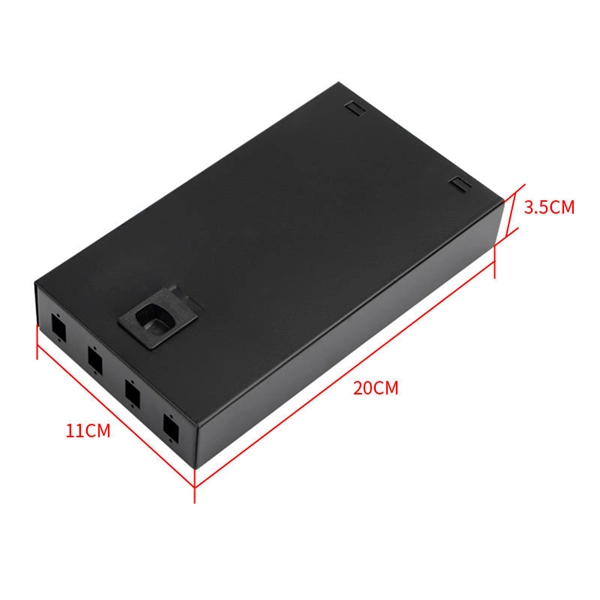 Direction of movement of fiber optic box splitter